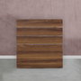 Hanah Home Fuga 90 Cabecero de dormitorio 90 cm de ancho x 100 cm de alto, Nogal, Tablero de partículas recubierto de melamina de 18 mm